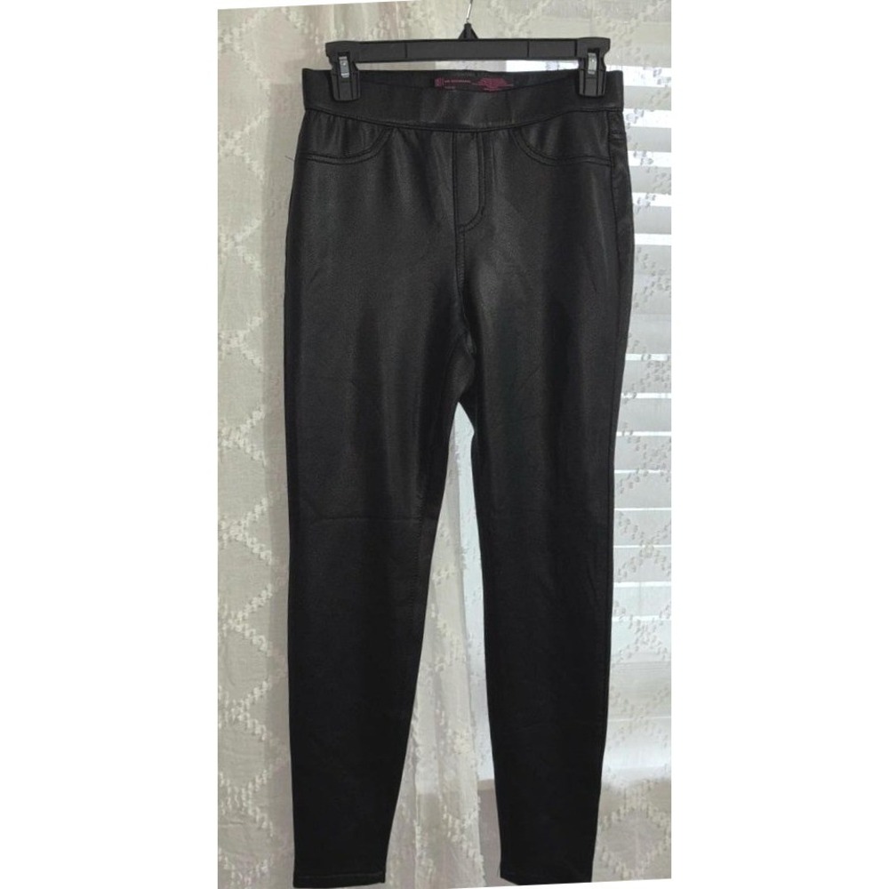 No Boundaries Black Faux Leather Leggings High Rise Skinny Vegan Pants Womens